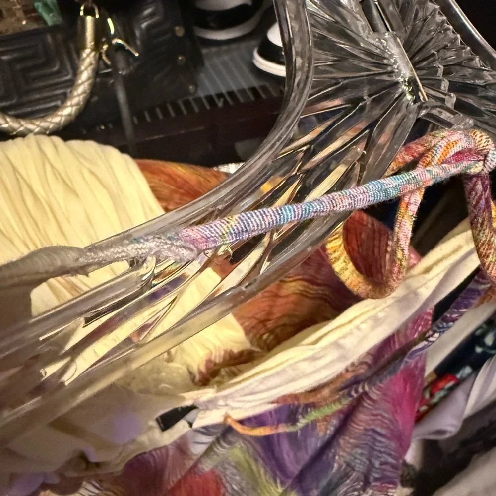 Pale yellow Sky Maxi Dress with Feather Detail, large, worn twice - Picture 11 of 13